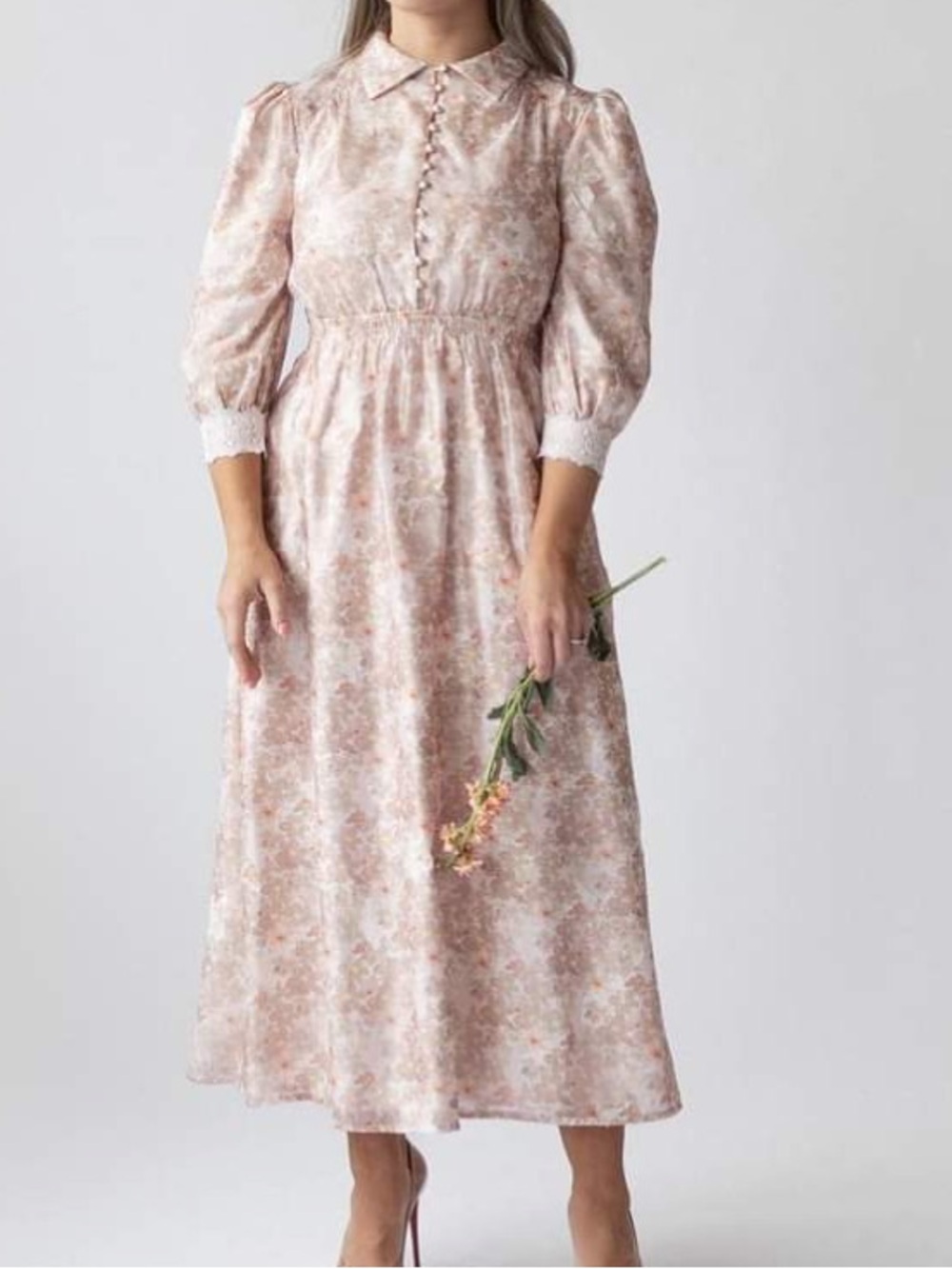 Llane floral midi dress